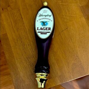 Yuengling Lager Tap Handle with Gold Accents
